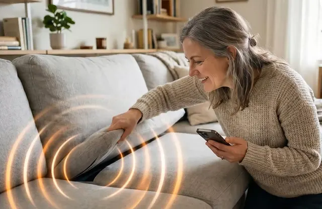 Wanita menemui kad Ondrela yang berbunyi antara kusyen sofa